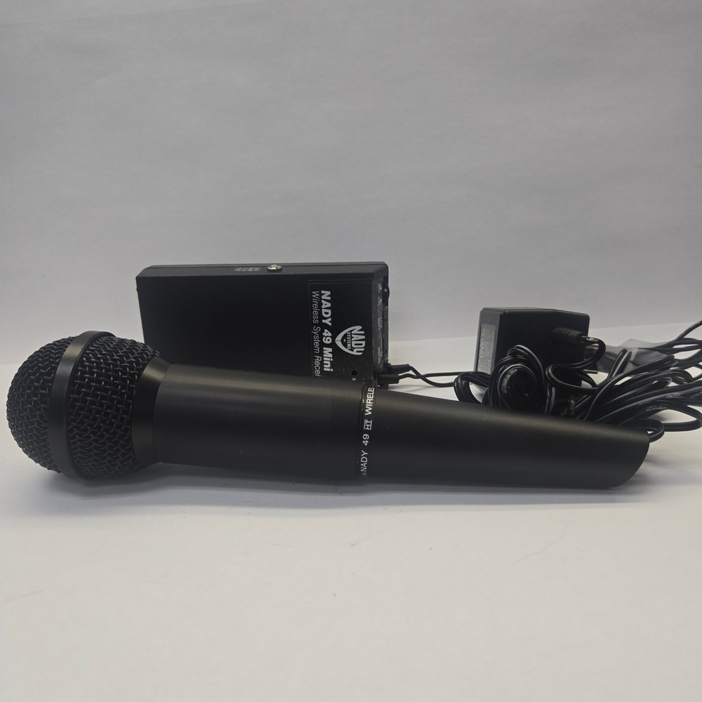 Nady 49 Mini Wireless Microphone System Blue Channel 49.890 MHz Handheld Mic Set